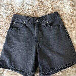 LEVI'S '94 Baggy Womens Mid Rise Denim Shorts - Wandering Spirit Clean